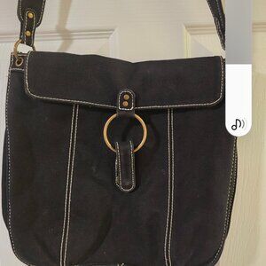 Black Crossbody Purse Canvas